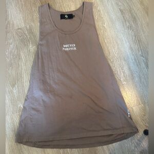 Darc Sport Brown Relaxed Sleeveless Tank Top